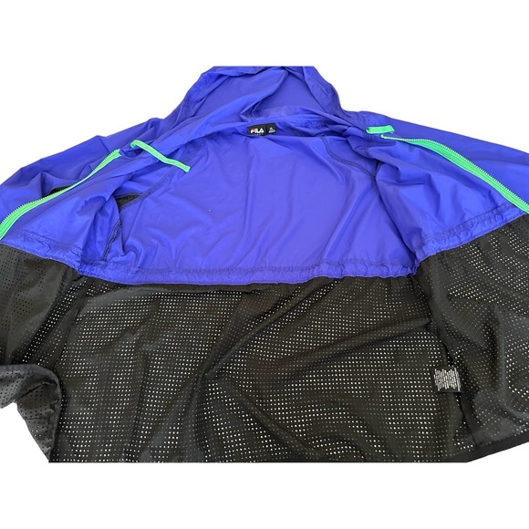 Women XL Fila stylish windbreaker running jacket loose travel lightweight mesh - Picture 9 of 10